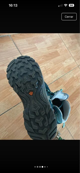 Botas de senderismo Quechua azul/verde