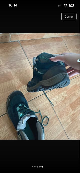 Botas de senderismo Quechua azul/verde