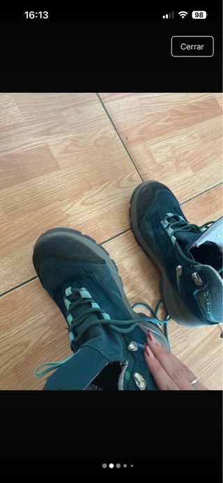 Botas de senderismo Quechua azul/verde