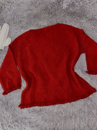 Jersey rojo teja oversize nuevo