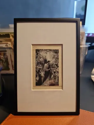 Cuadro religioso enmarcado