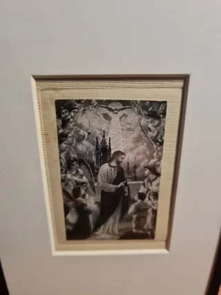 Cuadro religioso enmarcado