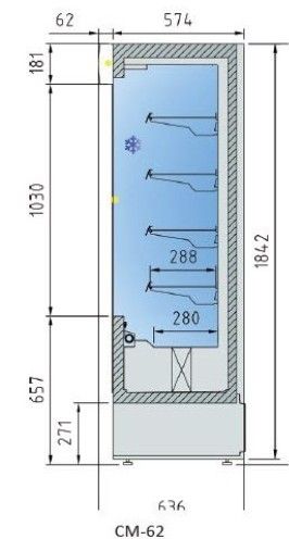 Expositor Refrigerado Mural