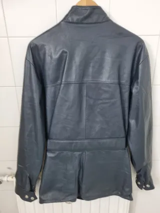 Chaqueta de cuero azul Furygan