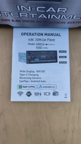 Radio Coche Pantalla Táctil con android auto