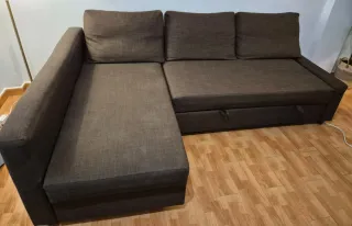 Sofá Cama Chaise Longue 220x150 Marrón