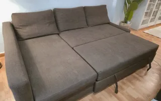 Sofá Cama Chaise Longue 220x150 Marrón