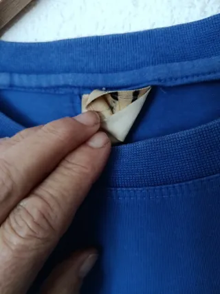 Camiseta Burberry Manga Larga Azul