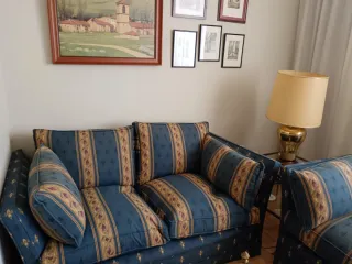 Sofá 204cm + Sofá 150cm + Mesa + Lámpara