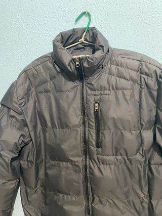 Abrigo acolchado marrón