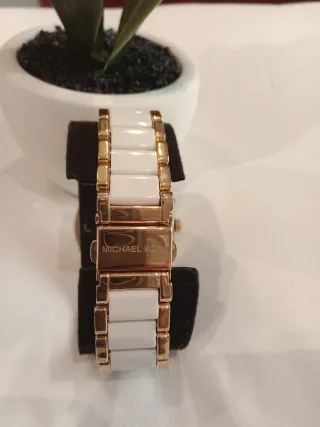 Reloj Michael Kors Dorado y Blanco