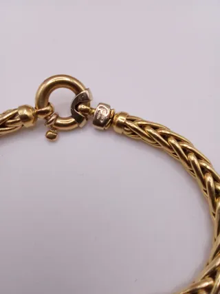 Pulsera Oro 18k Trenzado