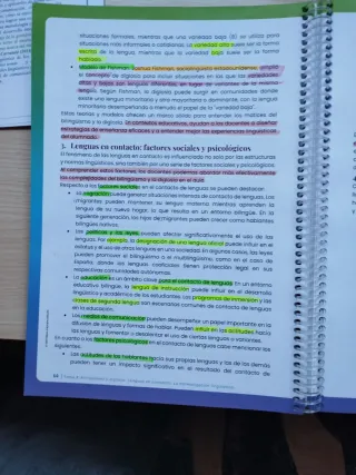 Temas 1-17. Oposiciones Secundaria. Lengua
