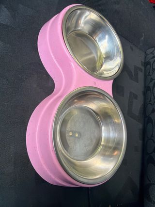 Comedero doble para mascotas