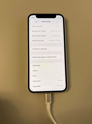 iPhone 12 mini  64 GB  Blanco