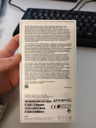 iPhone 12 mini  64 GB  Blanco