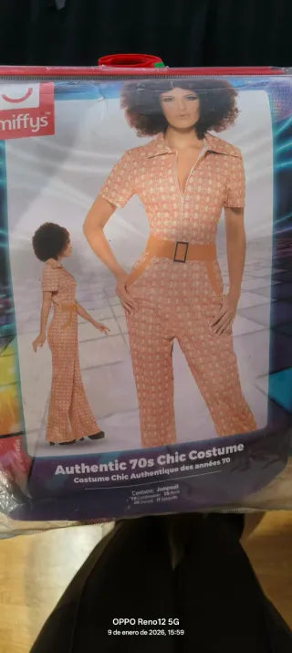 Disfraz Auténtico 70s Chic Talla M