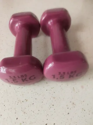 Mancuernas 1.5 KG (3.3 LBS) Morado