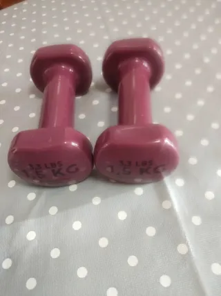 Mancuernas 1.5 KG (3.3 LBS) Morado