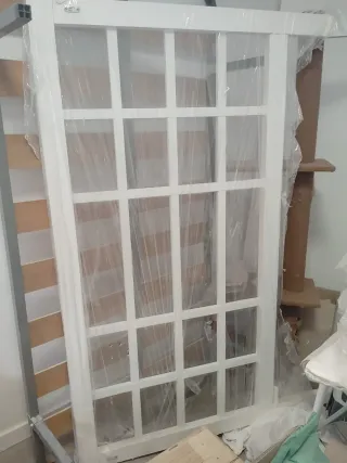Calidad de lujo, cabecero blanco lacado 162x120