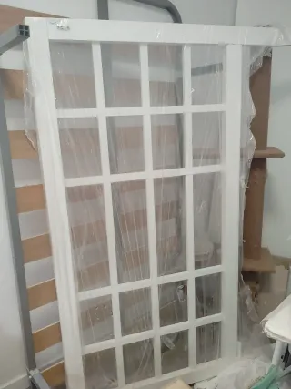 Calidad de lujo, cabecero blanco lacado 162x120