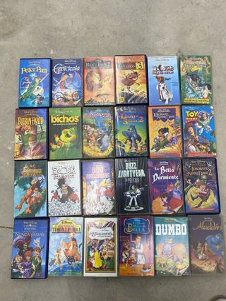 Pack 20 VHS Disney Clásicos