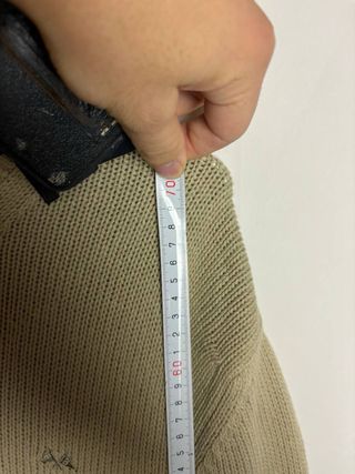 Thomas Burberry Jersey V-Neck Rayas Beige