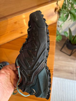 Zapatillas trekking Salewa negras y verdes