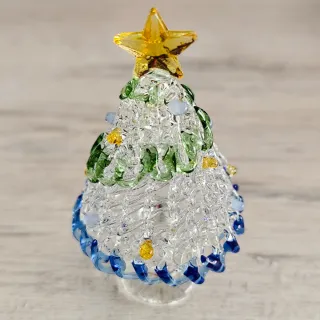 Árbol de Navidad de Cristal Decorado