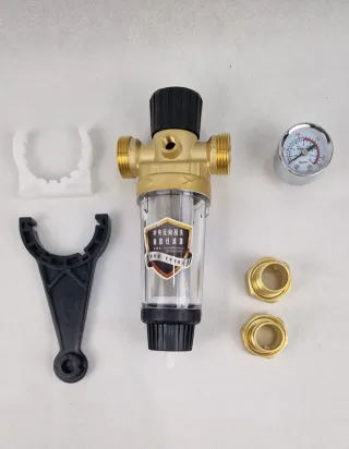 Filtro reductor presión agua 3/4 con manómetro