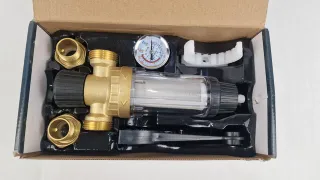 Filtro reductor presión agua 3/4 con manómetro