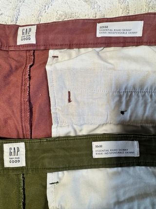 Pantalones verdes y vino