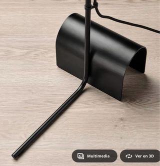 Lámpara de pie IKEA HÅRSLINGA Negra