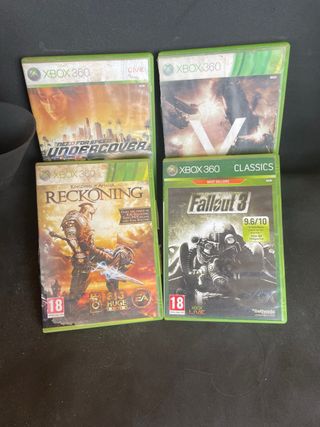 Xbox 360 Blanca + 4 juegos