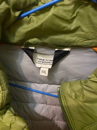 Chaqueta acolchada hombre verde