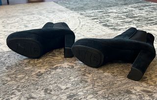 Botines terciopelo negros Unisa mujer