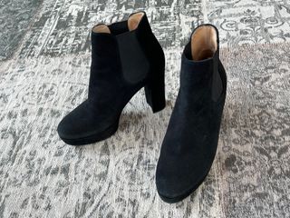 Botines terciopelo negros Unisa mujer