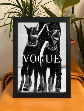 Cuadro Vogue Perros Doberman