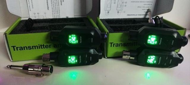 x2 DISPOSITIVOS INALÁMBRICOS WIRELESS MICRÓFONO