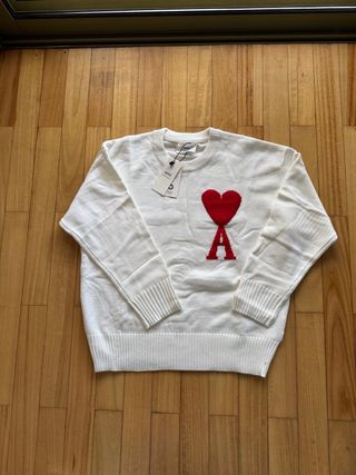 Sweatshirt Ami Paris Coração Vermelho