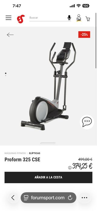 Bicicleta Elíptica Pro-Form