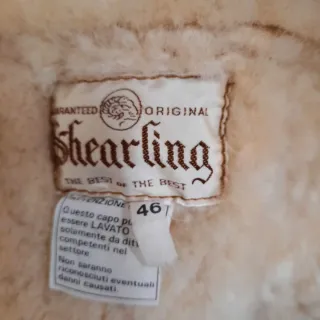 Montone Shearling pelliccia senape