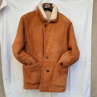 Montone Shearling pelliccia senape