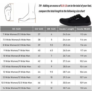 Zapatillas barefoot negras