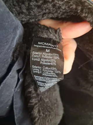 Cazadora porteo negra talla M