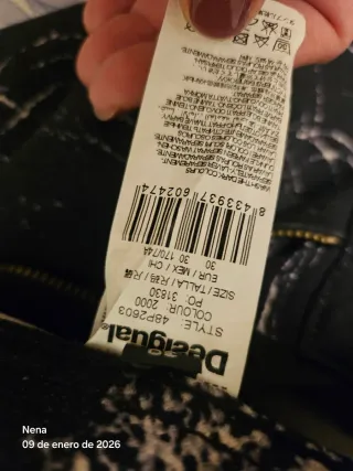 Pantalones Desigual Estampados Blanco y Negro