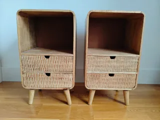 Mesitas de noche de madera Marca sklum