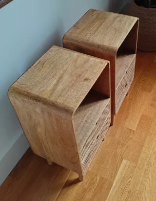 Mesitas de noche de madera Marca sklum