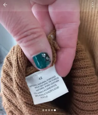 Jersey MdM mujer marrón talla 42