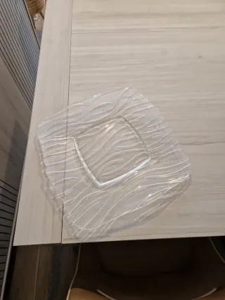 Centro de mesa cristal ondulado